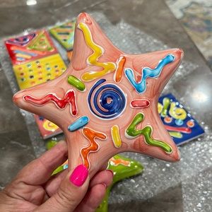 Hand painted tile from Almafi Coast, Italy.